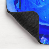 Blue Flowers Mousepad Blue Roos Decor Gifts Muismat (Hoek)