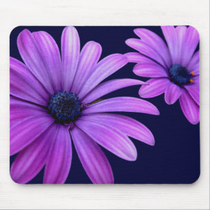 Blue Flowers Mousepad Daisy Computer Gifts Muismat