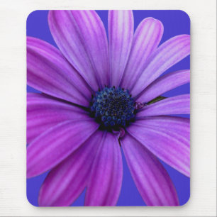 Blue Flowers Mousepad Daisy Computer Gifts Muismat