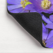 Blue Flowers Mousepad Paars/Blue Decor Gifts Muismat (Hoek)