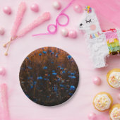 Blue flowers papieren bordje (Feest)