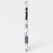 Blue Flowers Patroon iPhone Hoesje (Linkerkant)