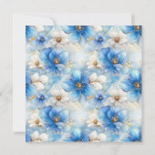 Blue Flowers Patroon Kaart (Achterkant)