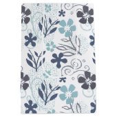 Blue Flowers Patroon Medium Cadeauzakje (Achterkant)