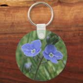 Blue Flowers Sleutelhanger (Voorkant)
