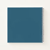 Blue Flowers Square Notitieboek (Achterkant)