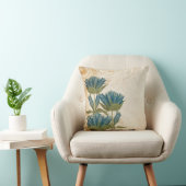 Blue Flowers Vintage Wedding Kussen (Stoel)