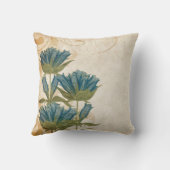 Blue Flowers Vintage Wedding Kussen (Achterkant)