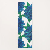 Blue Flowers Yoga Mat (Voorkant)