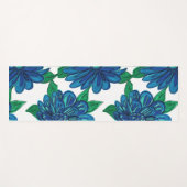 Blue Flowers Yoga Mat (Voorkant (horizontaal))