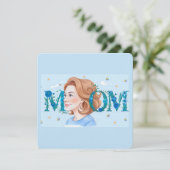 Blue Flowery Mom (Staand voorkant)