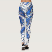 Blue Fluid Motion Leggings (Achterkant)