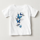 Blue Flying Butterflies Morpho (Voorkant)