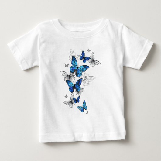 Blue Flying Butterflies Morpho (Voorkant)