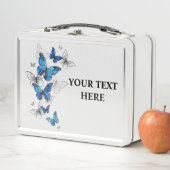 Blue Flying Butterflies Morpho (In situ)