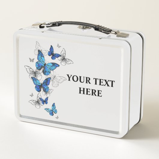 Blue Flying Butterflies Morpho (Achterkant)