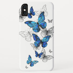 Blue Flying Butterflies Morpho Case-Mate iPhone Case