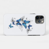 Blue Flying Butterflies Morpho Case-Mate iPhone Case (Achterkant (horizontaal))