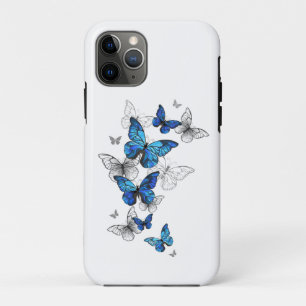 Blue Flying Butterflies Morpho Case-Mate iPhone Case