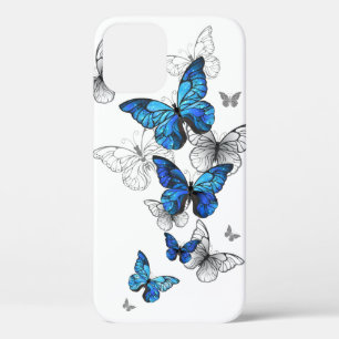Blue Flying Butterflies Morpho Case-Mate iPhone Case