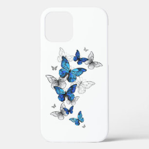 Blue Flying Butterflies Morpho Case-Mate iPhone Case