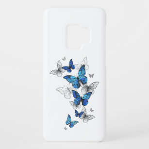 Blue Flying Butterflies Morpho Case-Mate Samsung Galaxy S9 Hoesje