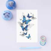 Blue Flying Butterflies Morpho Flyer (Enkel)