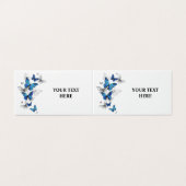 Blue Flying Butterflies Morpho Kaart (Buitenkant ongevouwen)