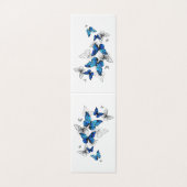 Blue Flying Butterflies Morpho Kaart (Buitenkant ongevouwen)