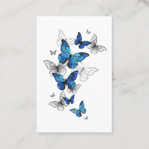 Blue Flying Butterflies Morpho Kortingskaartje