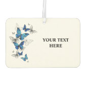 Blue Flying Butterflies Morpho Luchtverfrisser (Achterkant)