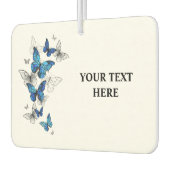 Blue Flying Butterflies Morpho Luchtverfrisser (Links)