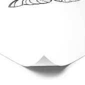 Blue Flying Butterflies Morpho Perfect Poster (Hoek)