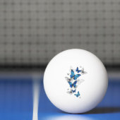 Blue Flying Butterflies Morpho Pingpongbal (Net)