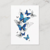 Blue Flying Butterflies Morpho Plaatskaartje (Voorkant)