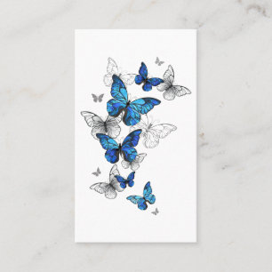 Blue Flying Butterflies Morpho Plaatskaartje