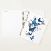 Blue Flying Butterflies Morpho Planner (Display)