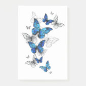 Blue Flying Butterflies Morpho Post-it® Notes (Voorkant)