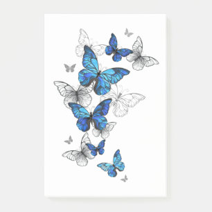 Blue Flying Butterflies Morpho Post-it® Notes