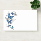 Blue Flying Butterflies Morpho Post-it® Notes (Kantoor)