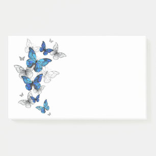 Blue Flying Butterflies Morpho Post-it® Notes
