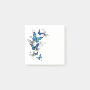 Blue Flying Butterflies Morpho Post-it® Notes