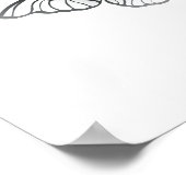 Blue Flying Butterflies Morpho Poster (Hoek)