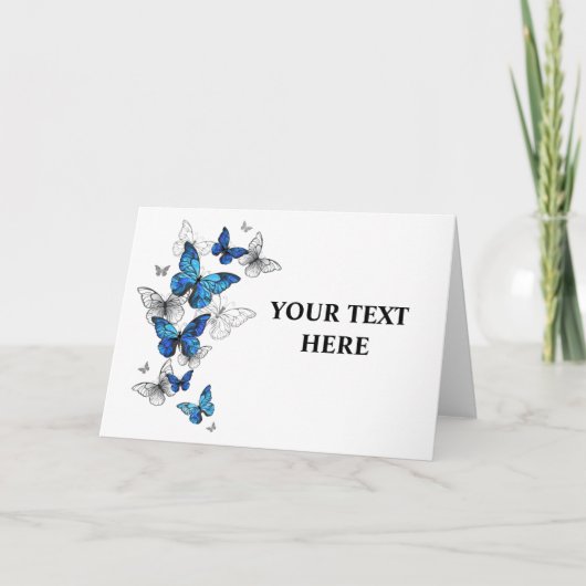 Blue Flying Butterflies Morpho Programma (Voorkant)