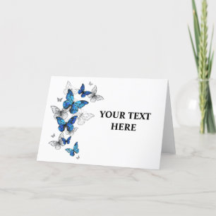 Blue Flying Butterflies Morpho Programma