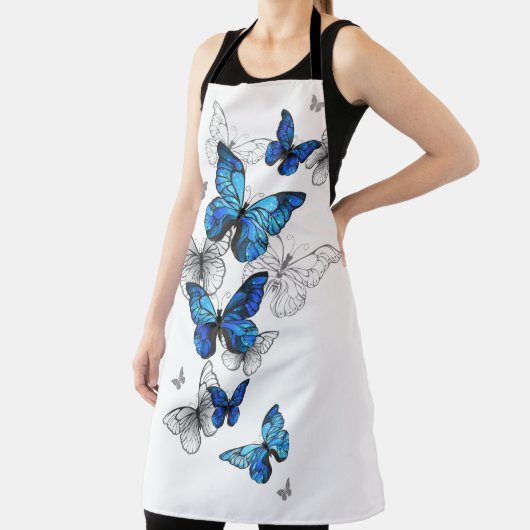 Blue Flying Butterflies Morpho Schort (Insitu)