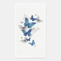 Blue Flying Butterflies Morpho