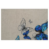 Blue Flying Butterflies Morpho Stof (Fat Quarter)