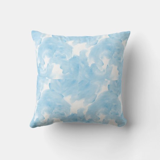 Blue Fog Throw Cushion Kussen (Achterkant)