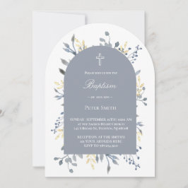 blue foliage Baptism  Kaart